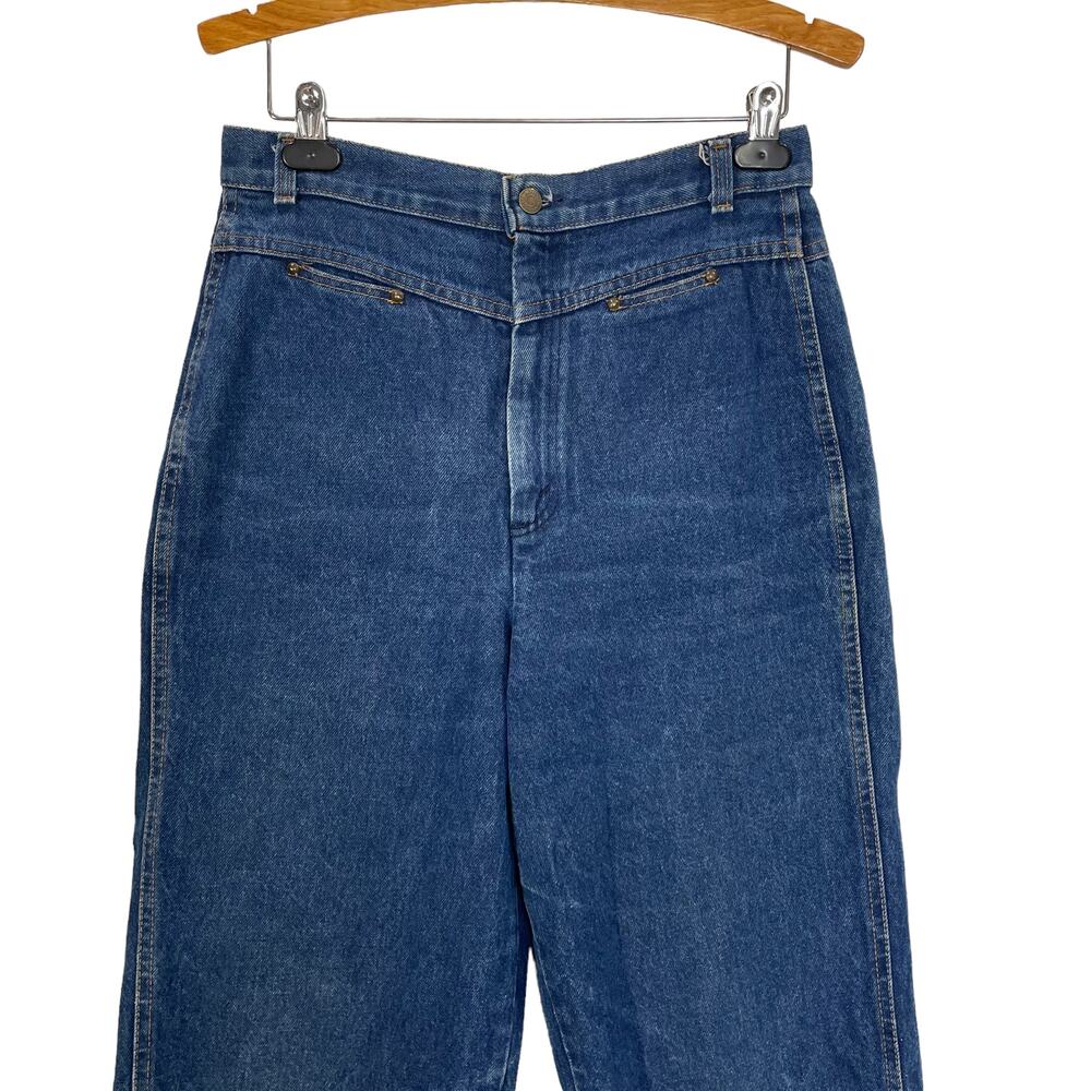 Levis Misses Size 16 Jeans Vintage 80s Made in USA High Rise High Waist Western - Picture 6 of 13